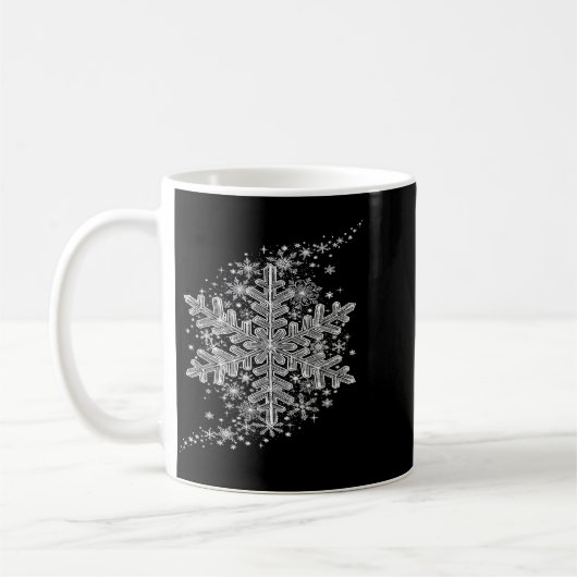 Winter Wonderland Snowflake Holiday Design For Men Kaffeetasse (Links)