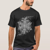 Winter Wonderland Snowflake Holiday Design For Men T-Shirt (Vorderseite)