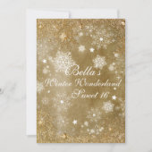 Winter Wonderland Snowflake Party Einladungen (Vorderseite)