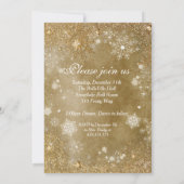 Winter Wonderland Snowflake Party Einladungen (Rückseite)