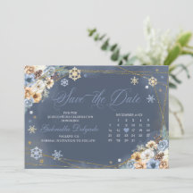 Winter Wonderland Snowflake Save the Date