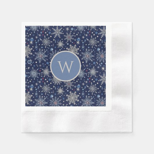 Winter Wonderland Snowflake Serviette (Vorderseite)