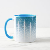 Winter Wonderland Snowflake Weihnachten Kaffeepaus Tasse (Links)