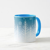 Winter Wonderland Snowflake Weihnachten Kaffeepaus Tasse (VorderseiteRechts)