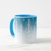 Winter Wonderland Snowflake Weihnachten Kaffeepaus Tasse (Vorderseite Links)