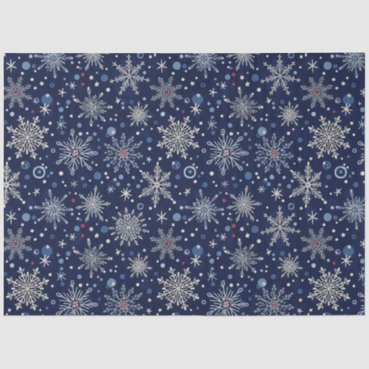 Winter Wonderland Snowflake Wrap Seidenpapier (Vorderseite)
