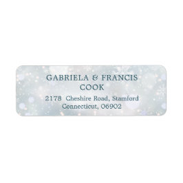 Winter Wonderland Snowflakes Rücksendeadresse