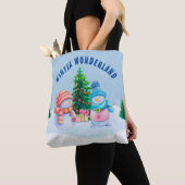 Winter Wonderland Snowman Couple Tasche (Von Nahem)