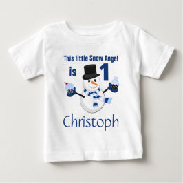 Winter Wonderland Snowman Erster Geburtstag Baby T-shirt