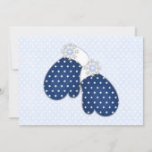 Winter Wonderland Snowman Geburtstag Einladung (Rückseite)