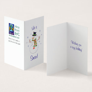 Winter Wonderland Snowman *Set von 25 Urlaubskarte