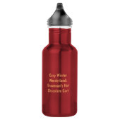 Winter Wonderland Snowman's Hot Chocolate Cart Edelstahlflasche (Rechts)