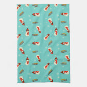 Winter Wonderland Snowmen Geschirrtuch (Vertikal)