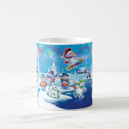 Winter Wonderland Snowpeople Tasse (Mittel)