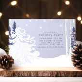 Winter Wonderland Snowwood Forest Holiday Party Einladung