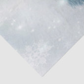 Winter Wonderland Snowy Forest and Pond Decoupage Seidenpapier (Ausschnitt)