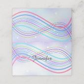 Winter Wonderland Snowy Name Place Holder Platzkarte (Außenseite Aufgefaltet)