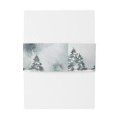 Winter Wonderland | Snowy Trees Einladungsbanderole (Rückseitenbeispiel)