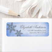 Winter Wonderland Sparkle Snowflake Adressenschild (Insitu)