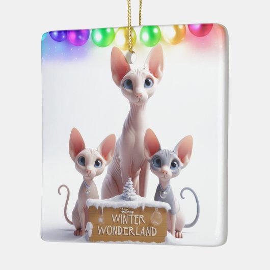 Winter Wonderland Sphynx Weihnachtsschmuck (Links)