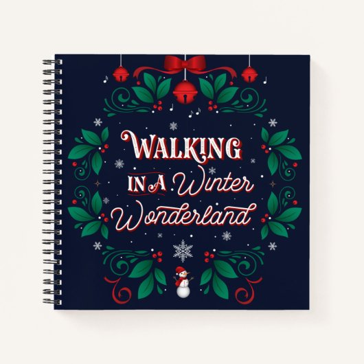 Winter Wonderland Square Notebook 8.5x8.5 Notizblock (Vorderseite)