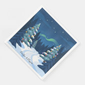 Winter Wonderland Style Christmas Party Napkin Serviette (Ecke)