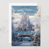 Winter Wonderland Sweet 16 Einladung (Vorne/Hinten)