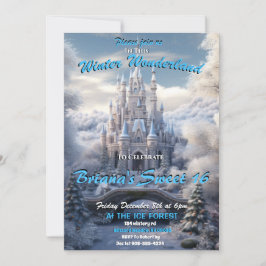 Winter Wonderland Sweet 16 Einladung
