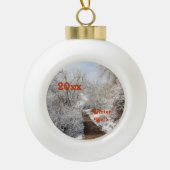 Winter Wonderland Template Ornament (Vorderseite)