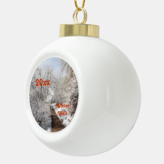 Winter Wonderland Template Ornament (Rechts)