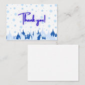Winter Wonderland Thank You Card Mitteilungskarte (Vorne/Hinten)