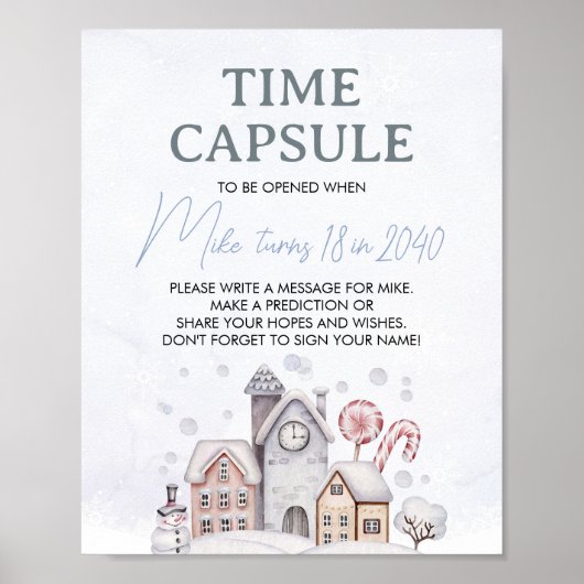 Winter Wonderland Time Kapselposter Poster (Vorne)