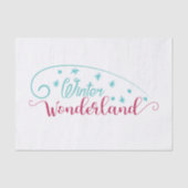 Winter Wonderland Tissue Paper Seidenpapier (Vorderseite)