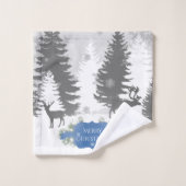 Winter Wonderland Towel Set - Blau (Waschlappen)