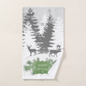 Winter Wonderland Towel Set - Grün (Handtuch)