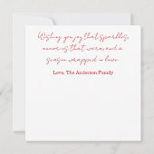 Winter Wonderland Truck Holiday Card (Rückseite)