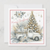 Winter Wonderland Truck Holiday Card (Vorderseite)