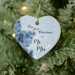 Winter Wonderland | Unsere ersten Weihnachten Mr.  Keramik Ornament