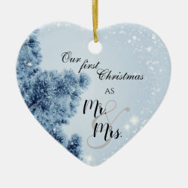 Winter Wonderland | Unsere ersten Weihnachten Mr.  Keramik Ornament