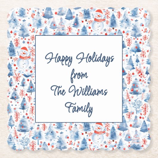 Winter Wonderland Untersetzer (Vorderseite)