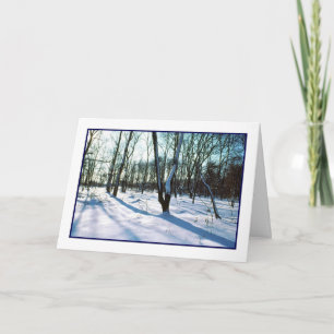 "Winter Wonderland" - Urlaubskarte - Wintersaison Feiertagskarte