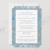 Winter Wonderland Verbundene Herzen Einladung 3 (Rückseite)