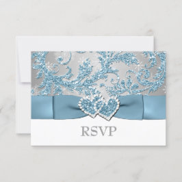 Winter Wonderland, Verbundene Herzen Hochzeit RSVP