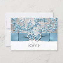 Winter Wonderland, Verbundene Herzen Hochzeit RSVP