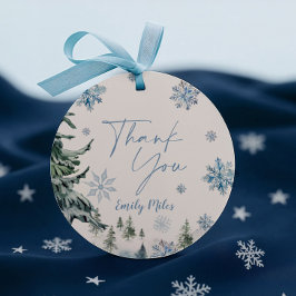 Winter Wonderland Vielen Dank Geschenkanhänger