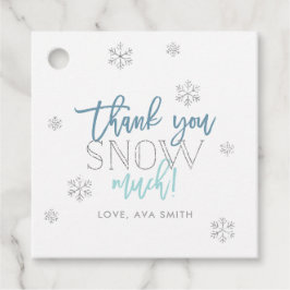 Winter Wonderland Vielen Dank, viel Blau Geschenkanhänger