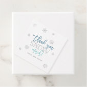 Winter Wonderland Vielen Dank, viel Blau Geschenkanhänger (Beispiel)