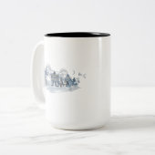 Winter Wonderland Village Zweifarbige Tasse (Vorderseite Links)