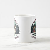 Winter Wonderland Vintag Labrador Hund Weihnachten Kaffeetasse (Mittel)