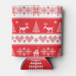 Winter Wonderland: Vintages Nahtloses Design. Dosenkühler